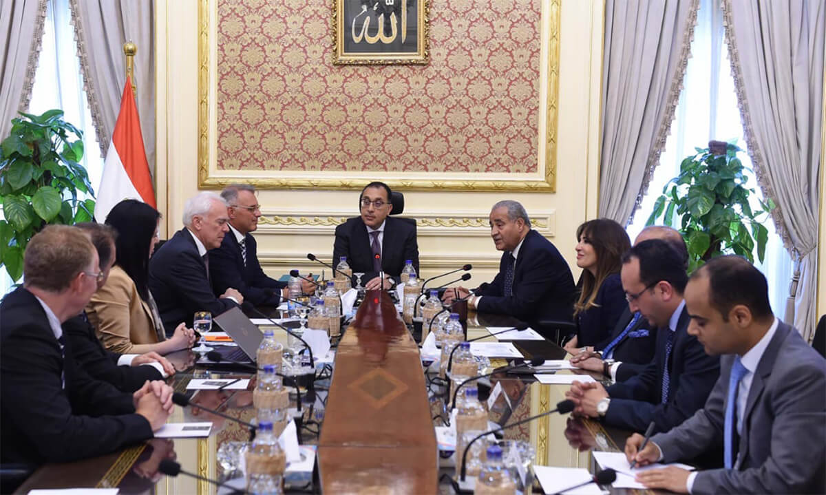 Photo from the meeting of OBG's Seo with the Egyptian president